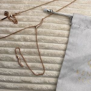 Rose Gold Kendra Scott Lariat Necklace